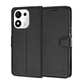 Techsuit - Leather Folio - Honor 600 Smart - Black