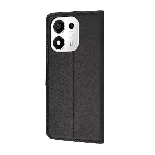 Techsuit - Leather Folio - Honor 600 Smart - Black