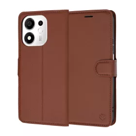 Techsuit - Leather Folio - Honor 600 Smart - Brown