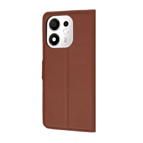 Techsuit - Leather Folio - Honor 600 Smart - Brown