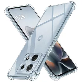   Techsuit - Shockproof Átlátszó Ütésálló Szilikon tok - Motorola Edge 70 Max - Átlátszó