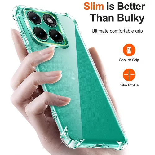 Techsuit - Shockproof Átlátszó Ütésálló Szilikon tok - Motorola Edge 70 Max - Átlátszó
