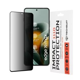   Techsuit - 111D Privacy Full Glue - Motorola Edge 70 Max - Black