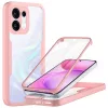 Techsuit - ColorVerse 360 tok kijelzővédővel - Oppo Reno16 / Reno16 Pro - Rózsaszín