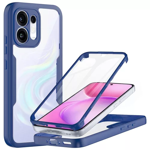 Techsuit - ColorVerse 360 tok kijelzővédővel - Oppo Reno16 / Reno16 Pro - Kék