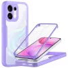 Techsuit - ColorVerse 360 tok kijelzővédővel - Oppo Reno16 / Reno16 Pro - Lila