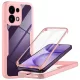 Techsuit - ColorVerse 360 tok kijelzővédővel - Oppo Reno16 F / Reno16 FS - Rózsaszín