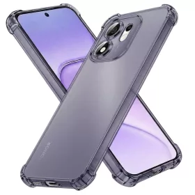   Techsuit - Shockproof Clear Silicone - Honor 600 Smart - Átlátszó Fekete