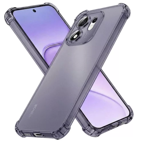 Techsuit - Shockproof Clear Silicone - Honor 600 Smart - Átlátszó Fekete