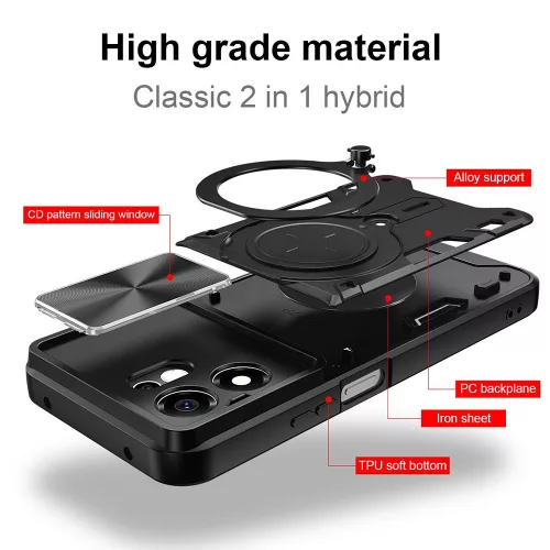 Techsuit - CamGuard Pro - Honor 600 Smart - Red