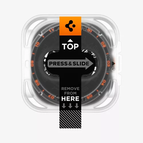 Spigen - (2 pack) Glas.tR EZ Fit (AGL11758) - Samsung Galaxy Watch Ultra 2 - Clear