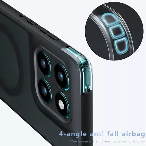 Techsuit - PureFrost MagSafe - Motorola Edge 70 Max - Frosted Black