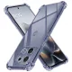 Techsuit - Shockproof Clear Silicone - Motorola Edge 70 Max - Átlátszó Fekete