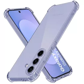   Techsuit - Shockproof Clear Silicone - Samsung Galaxy S26 FE / S25 FE - Átlátszó Fekete