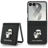 Karl Lagerfeld - Saffiano Karl&Choupette Metal Pin (KLHCZF8SAPKCNPK) - Samsung Galaxy Z Flip8 - Black