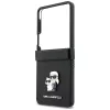 Karl Lagerfeld - Saffiano Karl&Choupette Metal Pin (KLHCZF8SAPKCNPK) - Samsung Galaxy Z Flip8 - Black