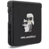 Karl Lagerfeld - Saffiano Karl&Choupette Metal Pin (KLHCZF8SAPKCNPK) - Samsung Galaxy Z Flip8 - Black