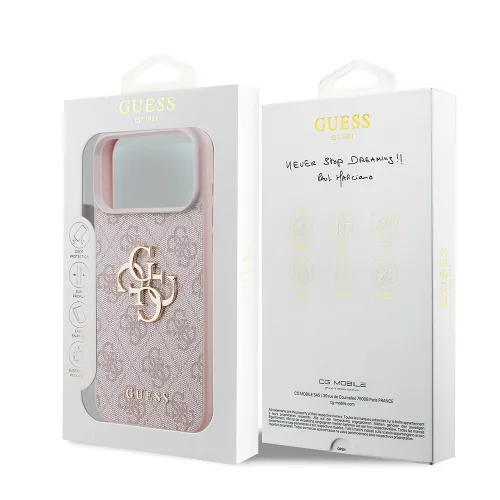 Guess - Hardcase 4G Big Logo (GUHCP18L4GMGPI) - iPhone 18 Pro / iPhone 17 Pro - Pink