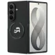 Karl Lagerfeld - Hardcase Leather Karl&Chaoupette Head Pin (KLHMZFD8PSMLRKCK) - Samsung Galaxy Z Fold8 Ultra - Black