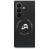 Karl Lagerfeld - Hardcase Leather Karl&Chaoupette Head Pin (KLHMZFD8PSMLRKCK) - Samsung Galaxy Z Fold8 Ultra - Black