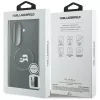 Karl Lagerfeld - Hardcase Leather Karl&Chaoupette Head Pin (KLHMZFD8PSMLRKCK) - Samsung Galaxy Z Fold8 Ultra - Black
