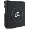 Karl Lagerfeld - Hardcase Leather Karl&Chaoupette Head Pin (KLHMZF8PSMLRKCK) - Samsung Galaxy Z Flip8 - Black