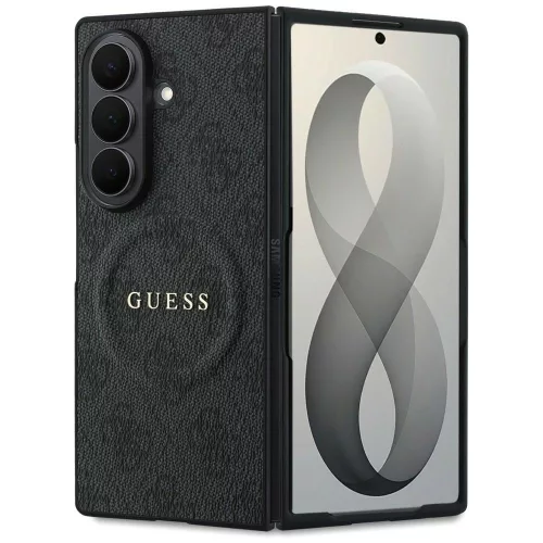 Guess - 4G Leather Classic MagSafe (GUHMZFD8P4MSEGCK) - Samsung Galaxy Z Fold8 Ultra - Black