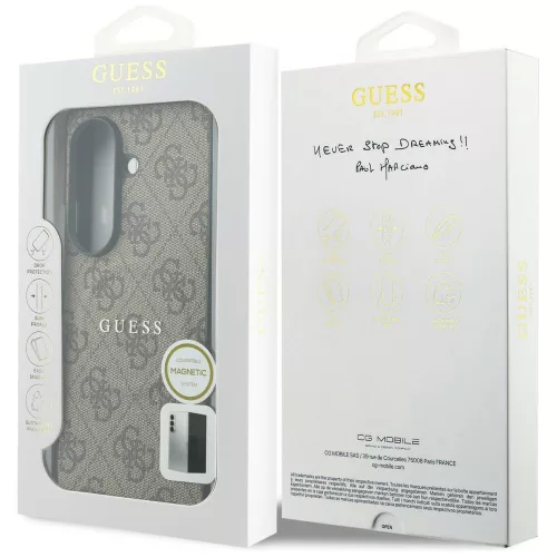 Guess - 4G Leather Classic MagSafe (GUHMZFD8P4MSEGCW) - Samsung Galaxy Z Fold8 Ultra - Brown
