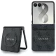 Guess - 4G Leather Classic MagSafe (GUHMZF8P4MSEGCK) - Samsung Galaxy Z Flip8 - Black