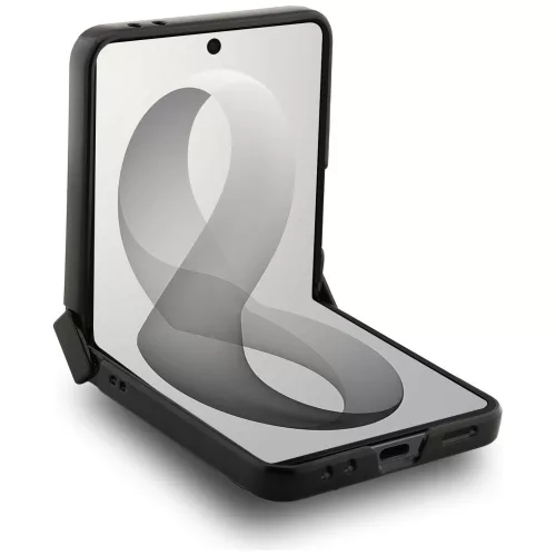 Guess - 4G Leather Classic MagSafe (GUHMZF8P4MSEGCK) - Samsung Galaxy Z Flip8 - Black