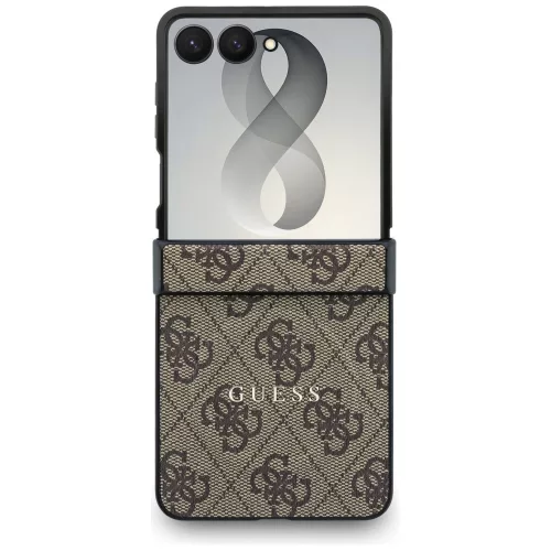 Guess - 4G Leather Classic MagSafe (GUHMZF8P4MSEGCW) - Samsung Galaxy Z Flip8 - Brown