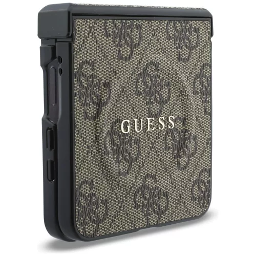 Guess - 4G Leather Classic MagSafe (GUHMZF8P4MSEGCW) - Samsung Galaxy Z Flip8 - Brown