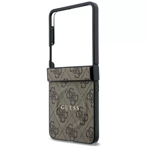 Guess - 4G Leather Classic MagSafe (GUHMZF8P4MSEGCW) - Samsung Galaxy Z Flip8 - Brown