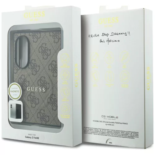 Guess - 4G Leather Classic MagSafe (GUHMZFW8P4MSEGCW) - Samsung Galaxy Z Fold8 - Brown