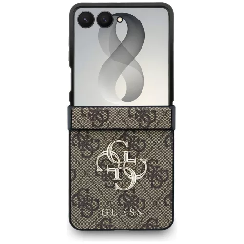 Guess - Hardcase 4G Big Logo (GUHCZF84GMGBR) - Samsung Galaxy Z Flip8 - Brown