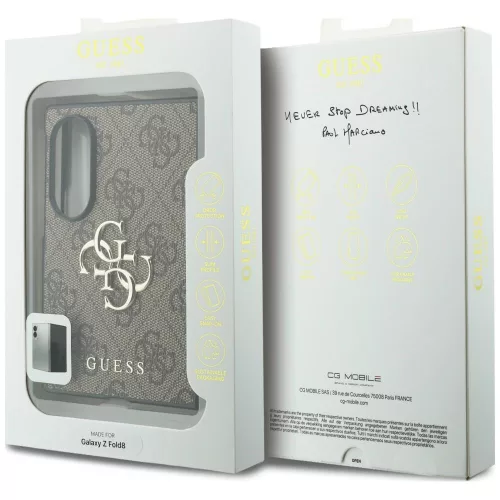 Guess - Hardcase 4G Big Logo (GUHCZFW84GMGBR) - Samsung Galaxy Z Fold8 - Brown