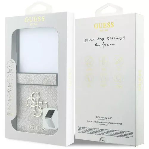 Guess - Hardcase 4G Big Logo (GUHCZF84GMGPI) - Samsung Galaxy Z Flip8 - Pink