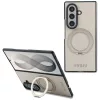 Guess - Ring Stand Grained Classic Logo MagSafe (GUHMZFD86PSGRSCLE) - Samsung Galaxy Z Fold8 Ultra - Beige