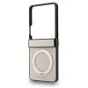 Guess - Ring Stand Grained Classic Logo MagSafe (GUHMZF86PSGRSCLE) - Samsung Galaxy Z Flip8 - Beige