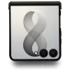 Guess - Ring Stand Grained Classic Logo MagSafe (GUHMZF86PSGRSCLE) - Samsung Galaxy Z Flip8 - Beige