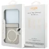 Guess - Ring Stand Grained Classic Logo MagSafe (GUHMZF86PSGRSCLE) - Samsung Galaxy Z Flip8 - Beige