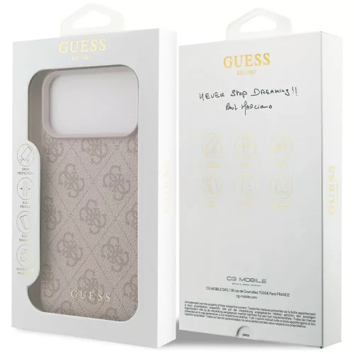 Guess - Hardcase 4G Classic Logo (GUHCP18LG4GFPI) - iPhone 18 Pro / iPhone 17 Pro - Pink