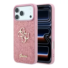   Guess - Fixed Glitter Big 4G (GUHCP18LHG4SGP)- iPhone 18 Pro / iPhone 17 Pro - Pink