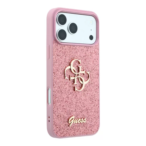 Guess - Fixed Glitter Big 4G (GUHCP18LHG4SGP)- iPhone 18 Pro / iPhone 17 Pro - Pink