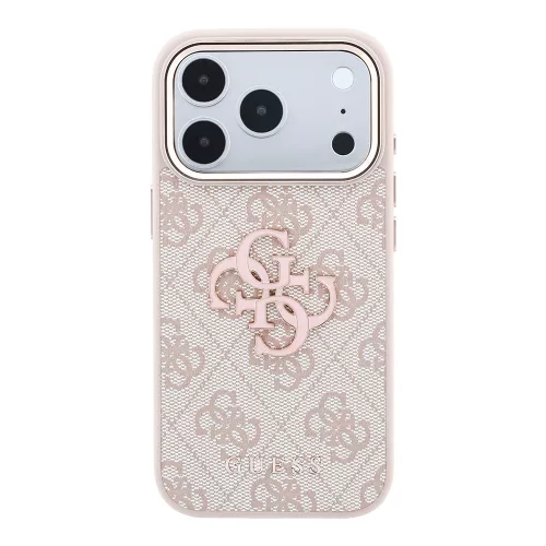 Guess - Hardcase 4G Big Resin Logo (GUHCP18L6P4SRMLP) - iPhone 18 Pro / iPhone 17 Pro - Pink
