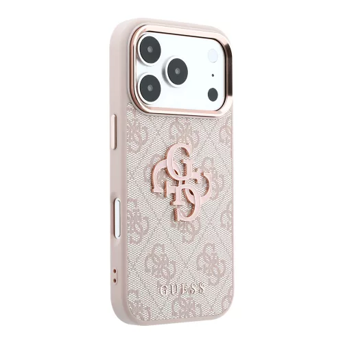 Guess - Hardcase 4G Big Resin Logo (GUHCP18L6P4SRMLP) - iPhone 18 Pro / iPhone 17 Pro - Pink