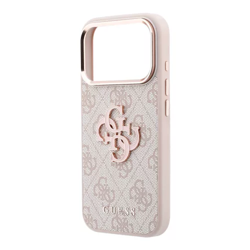 Guess - Hardcase 4G Big Resin Logo (GUHCP18L6P4SRMLP) - iPhone 18 Pro / iPhone 17 Pro - Pink