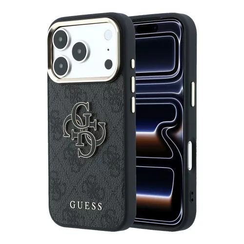 Guess - Hardcase 4G Big Resin Logo (GUHCP18L6P4SRMLK) - iPhone 18 Pro / iPhone 17 Pro - Black