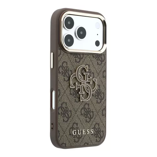 Guess - Hardcase 4G Big Resin Logo (GUHCP18L6P4SRMLW) - iPhone 18 Pro / iPhone 17 Pro - Brown