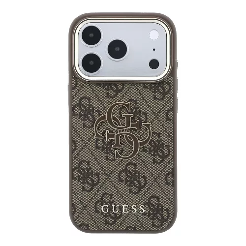 Guess - Hardcase 4G Big Resin Logo (GUHCP18L6P4SRMLW) - iPhone 18 Pro / iPhone 17 Pro - Brown